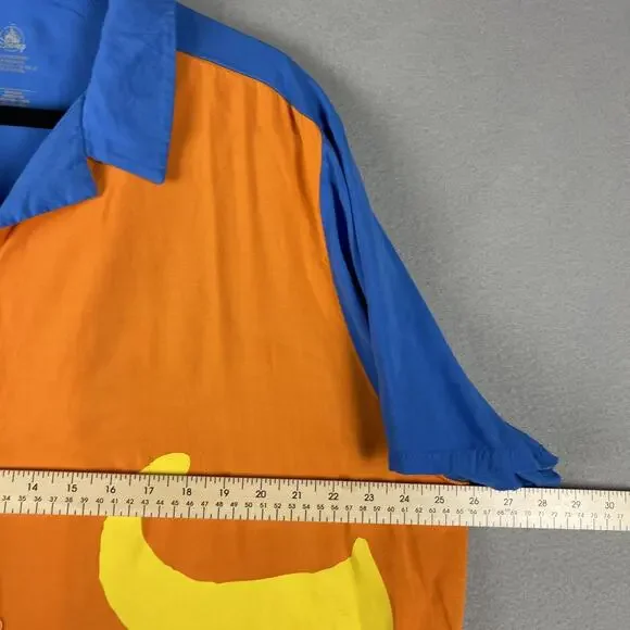 Disney Inside Out Joy Shirt Mens XXL 2XL Button Up Short Sleeve Lightweight - Picture 8 of 15